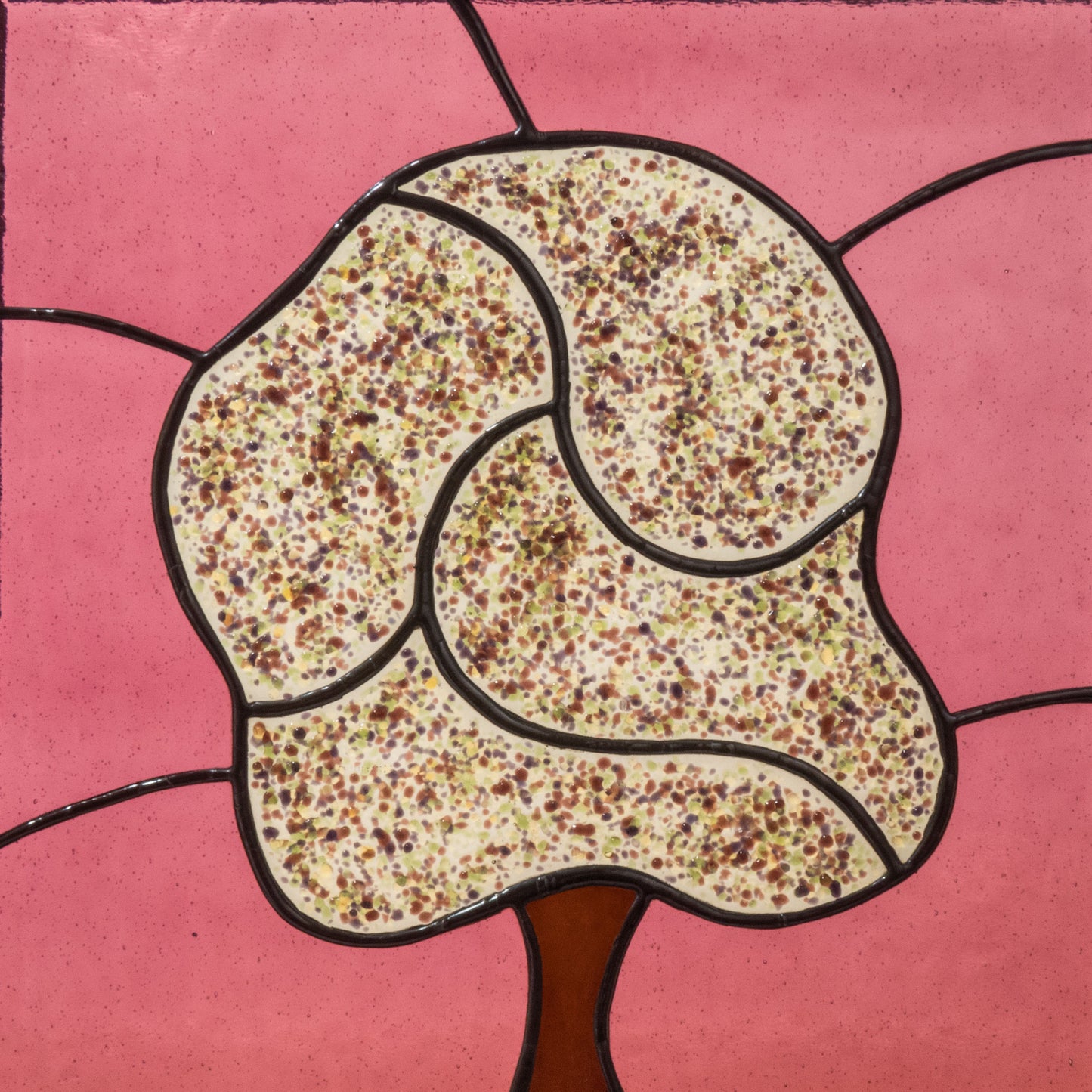 Alder Tree Framed Glass Art